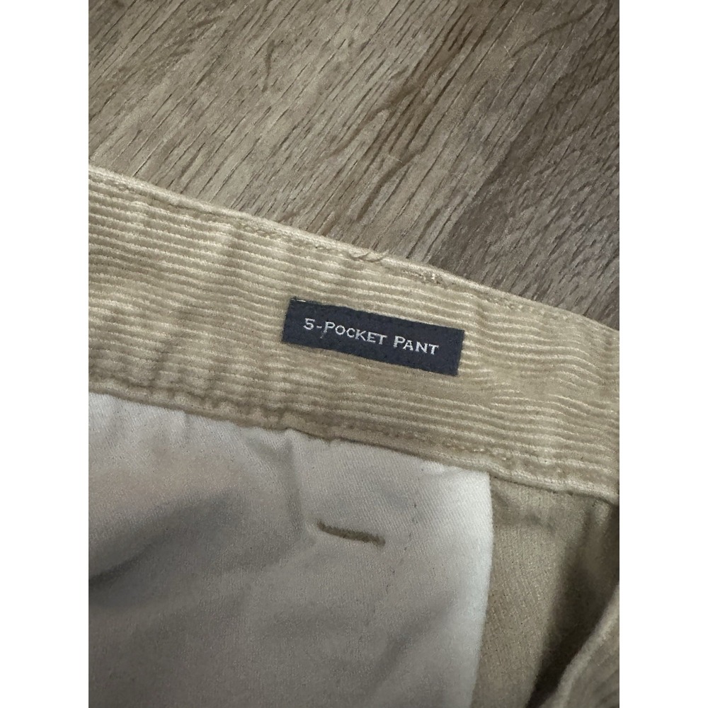 Vineyard Vines Pants Mens 35x32 Khaki Corduroy 5-Pocket Straight Stretch Casual - Picture 8 of 11
